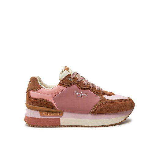 Sneakersy Pepe Jeans PLS60025 Brązowy ze sklepu eobuwie.pl w kategorii Buty sportowe damskie - zdjęcie 182080907