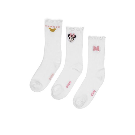Skarpety Mickey&Friends ACCCS-AW24-116DSTC (3-PACK) Biały ze sklepu eobuwie.pl w kategorii Skarpetki dziecięce - zdjęcie 182080958