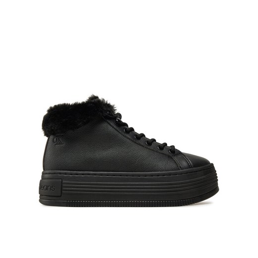 Botki Calvin Klein Jeans Bold Platf Low Laceup Mg YW0YW01590 Czarny ze sklepu eobuwie.pl w kategorii Botki - zdjęcie 182081005
