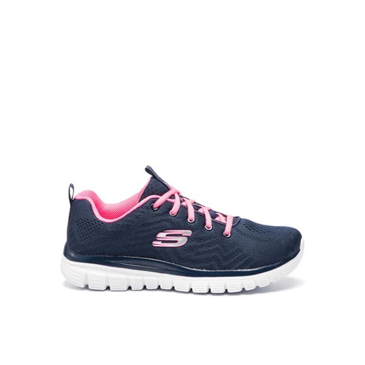 Sneakersy Skechers Get Connected 12615/NVHP Granatowy ze sklepu eobuwie.pl w kategorii Buty sportowe damskie - zdjęcie 182081019