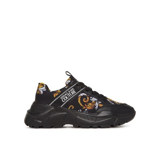 Sneakersy Versace Jeans Couture 78YA3SC2 Czarny ze sklepu eobuwie.pl w kategorii Buty sportowe męskie - zdjęcie 182081198