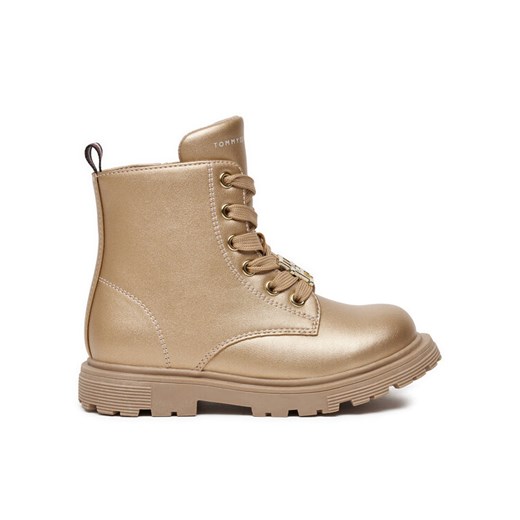 Botki Tommy Hilfiger T1A5-33562-0376 M Złoty ze sklepu eobuwie.pl w kategorii Buty zimowe dziecięce - zdjęcie 182081319