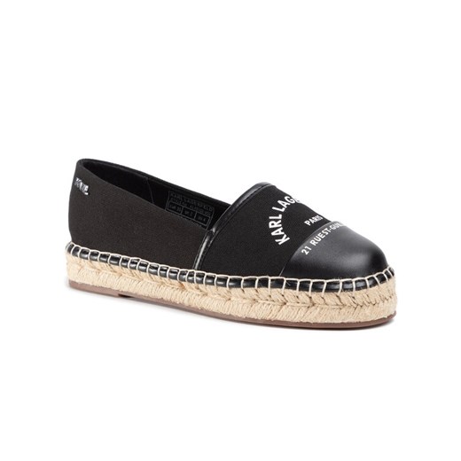 Espadryle KARL LAGERFELD KL80108 Czarny ze sklepu eobuwie.pl w kategorii Espadryle damskie - zdjęcie 182081365