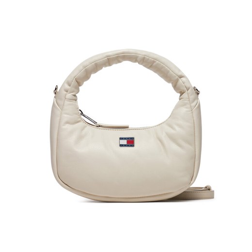 Torebka Tommy Jeans Tjw Pillow Mini Hobo AW0AW16976 Beżowy ze sklepu eobuwie.pl w kategorii Torebki damskie - zdjęcie 182081587