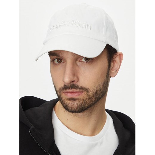 Czapka z daszkiem Calvin Klein K50K505737 Biały ze sklepu eobuwie.pl w kategorii Czapki z daszkiem męskie - zdjęcie 182081655
