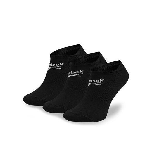 Zestaw 3 par niskich skarpet unisex Reebok R0353-SS24 (3-pack) Czarny ze sklepu eobuwie.pl w kategorii Skarpetki damskie - zdjęcie 182081727