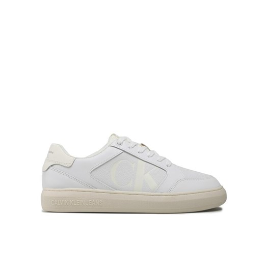 Sneakersy Calvin Klein Jeans Casual Cupsole Lth-Pu Mono YM0YM00573 Biały ze sklepu eobuwie.pl w kategorii Buty sportowe męskie - zdjęcie 182081816