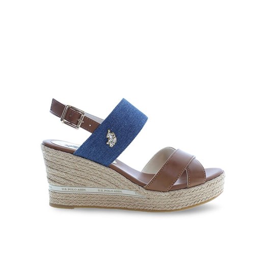 Espadryle U.S. Polo Assn. Alyss ALYSSA011 Brązowy ze sklepu eobuwie.pl w kategorii Sandały damskie - zdjęcie 182081818