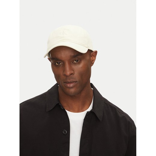 Czapka z daszkiem Calvin Klein 6 Panel Small Monogram LV04G5002G Beżowy ze sklepu eobuwie.pl w kategorii Czapki z daszkiem męskie - zdjęcie 182081866
