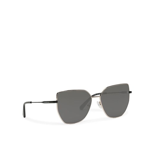 Okulary przeciwsłoneczne Calvin Klein Jeans CKJ23202S Czarny ze sklepu eobuwie.pl w kategorii Okulary przeciwsłoneczne damskie - zdjęcie 182081957
