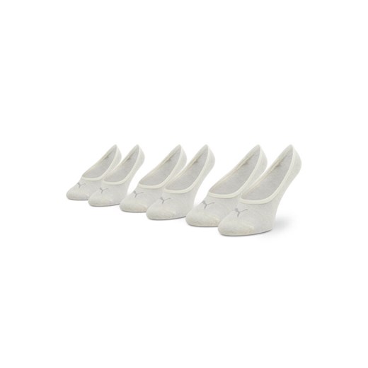 Zestaw 3 par stopek unisex Puma Footie 906930 30 Szary ze sklepu eobuwie.pl w kategorii Skarpetki damskie - zdjęcie 182081966