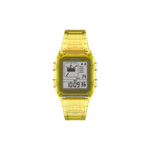 Zegarek Timex Q Timex Lca X Fortnite® Chronograph TW2W96600 Żółty ze sklepu eobuwie.pl w kategorii Zegarki - zdjęcie 182082096