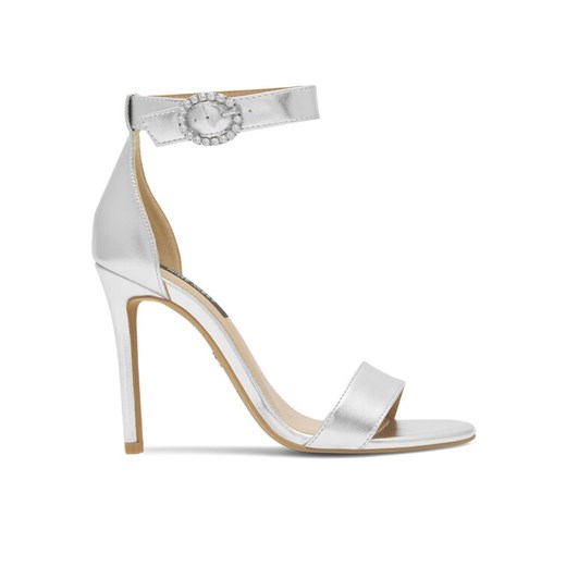 Sandały Nine West WFA2646-1 Srebrny ze sklepu eobuwie.pl w kategorii Sandały damskie - zdjęcie 182082187