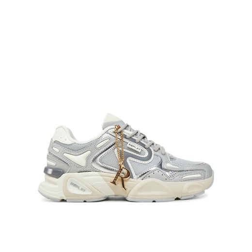 Sneakersy REPLAY GWS9N .000.C0009T Srebrny ze sklepu eobuwie.pl w kategorii Buty sportowe damskie - zdjęcie 182082188