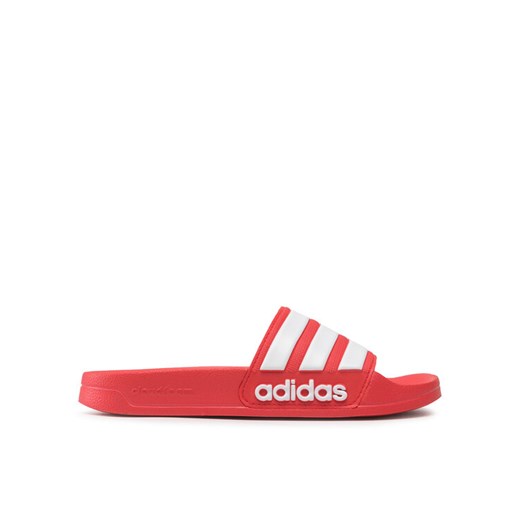 Klapki adidas adilette Shower GZ5923 Czerwony ze sklepu eobuwie.pl w kategorii Klapki męskie - zdjęcie 182082239
