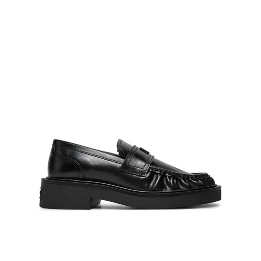 Loafersy Tommy Jeans EN0EN02708 Czarny ze sklepu eobuwie.pl w kategorii Lordsy damskie - zdjęcie 182082266