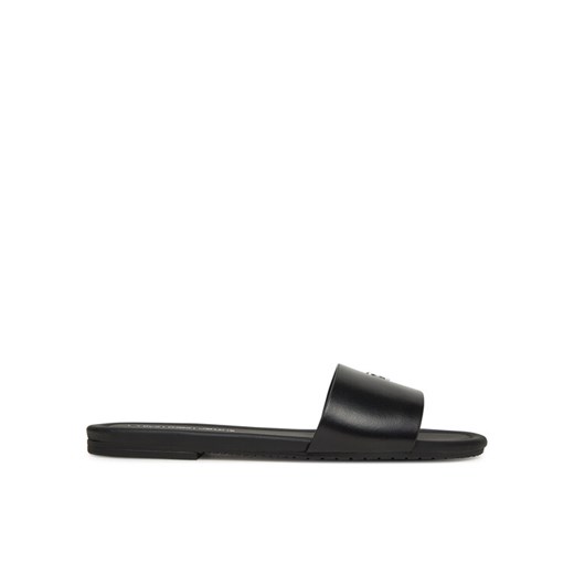 Klapki Calvin Klein Jeans Flat Sandal Slide Mg YW0YW01697 Czarny ze sklepu eobuwie.pl w kategorii Klapki damskie - zdjęcie 182082307