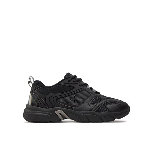 Sneakersy Calvin Klein Jeans Retro Tennis Low Mix Ml Met YM0YM00931 Czarny 42 eobuwie.pl