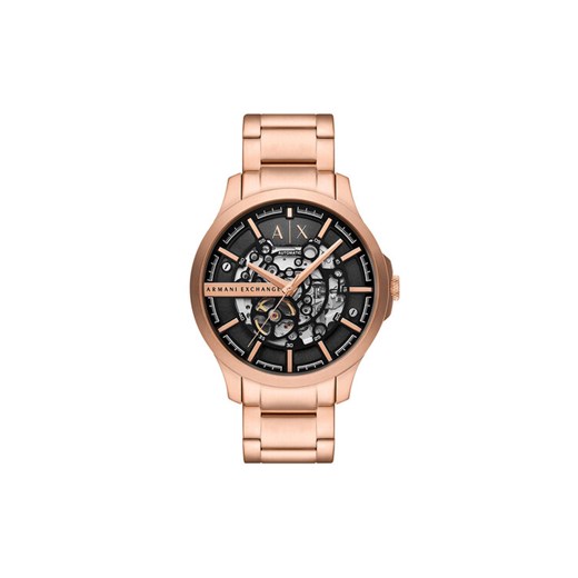 Zegarek Armani Exchange Hampton Automatic AX2456 Złoty ze sklepu eobuwie.pl w kategorii Zegarki - zdjęcie 182082396