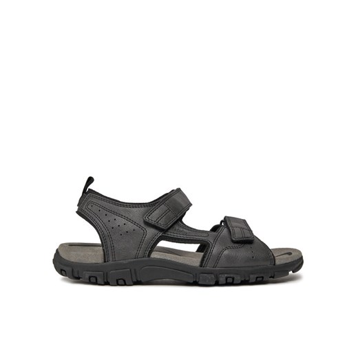 Sandały Geox Uomo Sandal Strada U4524B 000ME C9999 Czarny ze sklepu eobuwie.pl w kategorii Sandały męskie - zdjęcie 182082415