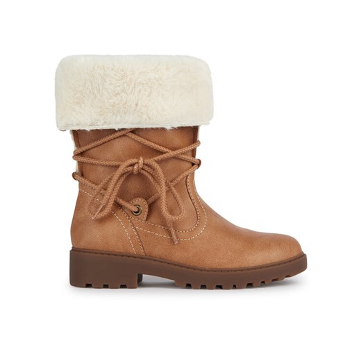 Kozaki Geox J Casey Girl B Abx J367ZA 000BU C5006 D Brązowy ze sklepu eobuwie.pl w kategorii Buty zimowe dziecięce - zdjęcie 182082757