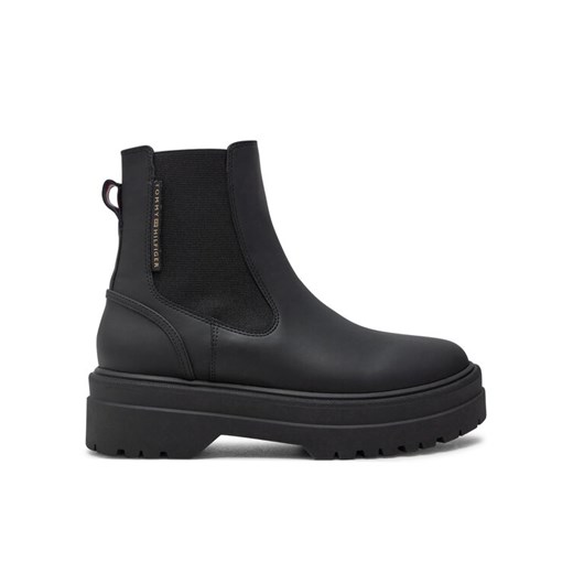 Sztyblety Tommy Hilfiger Chelsea FW0FW08162 Czarny ze sklepu eobuwie.pl w kategorii Botki - zdjęcie 182082888