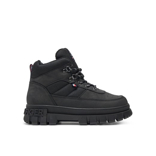 Trzewiki Tommy Hilfiger Lace-Up Bootie T3X5-33707-1492 S Czarny ze sklepu eobuwie.pl w kategorii Buty zimowe dziecięce - zdjęcie 182082908