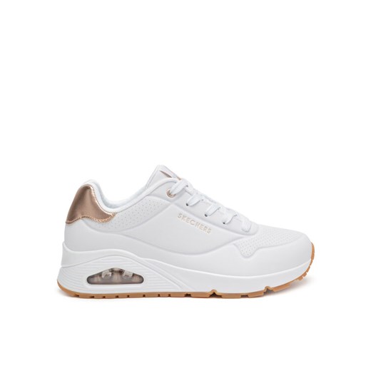 Sneakersy Skechers UNO 177094 WHT Biały ze sklepu eobuwie.pl w kategorii Buty sportowe damskie - zdjęcie 182082948