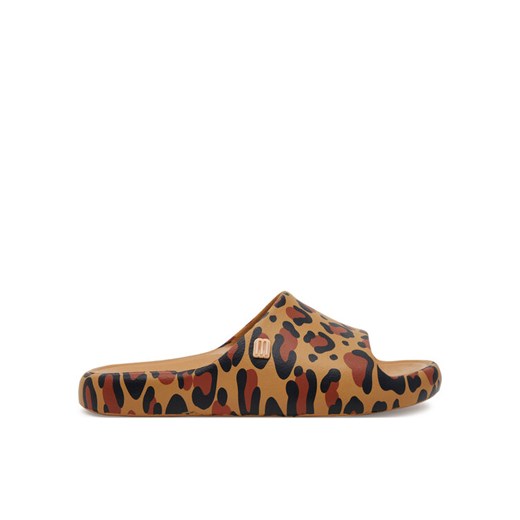 Klapki Melissa Mini Melissa Free Print Slide Inf 35936 Brązowy ze sklepu eobuwie.pl w kategorii Klapki dziecięce - zdjęcie 182083157