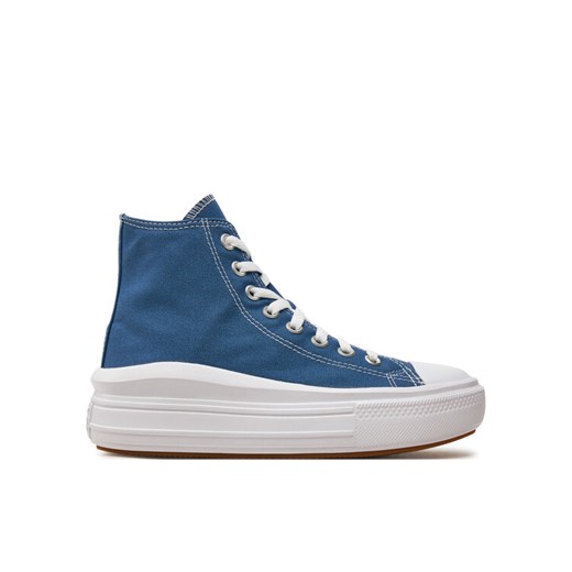 Trampki Converse Chuck Taylor All Star Move Platform A09395C Niebieski ze sklepu eobuwie.pl w kategorii Trampki damskie - zdjęcie 182083205