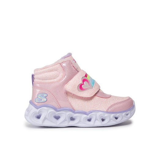 Sneakersy Skechers Heart Lights Brilliant Rainbow 302669L/PKLV Różowy ze sklepu eobuwie.pl w kategorii Buty sportowe dziecięce - zdjęcie 182083208