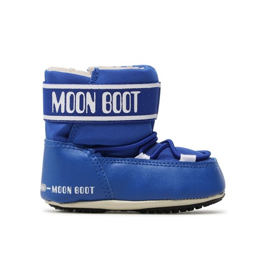 Śniegowce Moon Boot Crib 34010200005 Niebieski ze sklepu eobuwie.pl w kategorii Buciki niemowlęce - zdjęcie 182083306