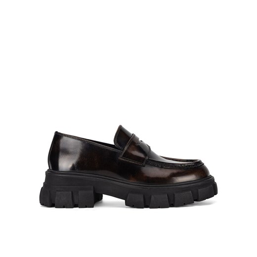 Loafersy Badura ELANA-01WI-002 Brązowy ze sklepu eobuwie.pl w kategorii Lordsy damskie - zdjęcie 182083439