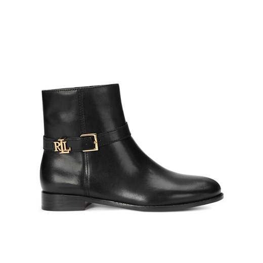 Botki Lauren Ralph Lauren 802946807001 Czarny ze sklepu eobuwie.pl w kategorii Botki - zdjęcie 182083465
