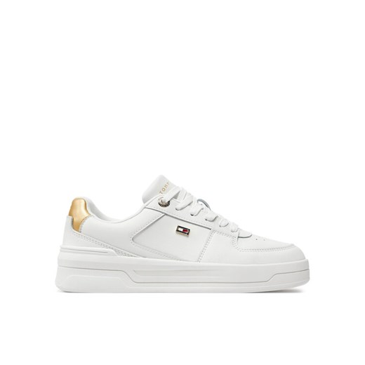 Sneakersy Tommy Hilfiger Essential Basket Sneaker Gold FW0FW08076 Écru Tommy Hilfiger 41 eobuwie.pl