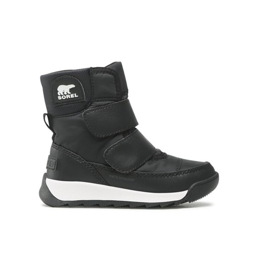Śniegowce Sorel Childrens Whitney II Strap Wp NC3919-010 Czarny ze sklepu eobuwie.pl w kategorii Buty zimowe dziecięce - zdjęcie 182083517