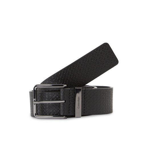 Pasek Męski Calvin Klein Warmth Plus Nano Mono K50K510953 Czarny ze sklepu eobuwie.pl w kategorii Paski męskie - zdjęcie 182083527