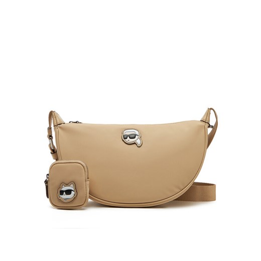 Torebka KARL LAGERFELD A1W30386 Beżowy ze sklepu eobuwie.pl w kategorii Listonoszki - zdjęcie 182083559
