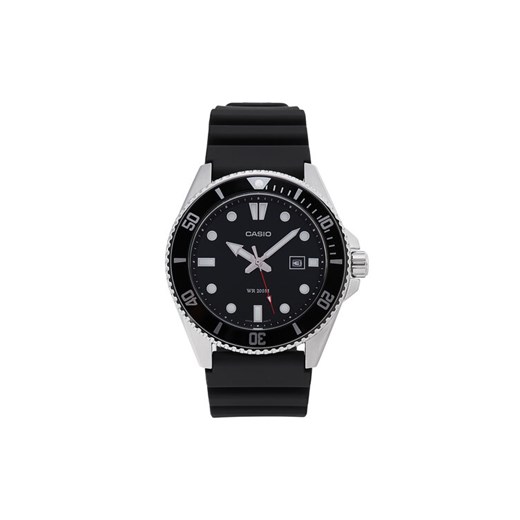 Zegarek Casio Duro Diver MDV-107-1A1VEF Czarny ze sklepu eobuwie.pl w kategorii Zegarki - zdjęcie 182083606