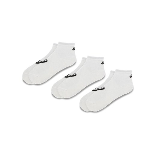 Zestaw 3 par niskich skarpet unisex Asics 3PPK Quarter Sock 155205 Biały ze sklepu eobuwie.pl w kategorii Skarpetki damskie - zdjęcie 182083775