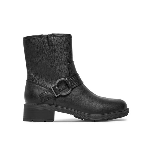 Botki Clarks Hearth Cross 261742344 Czarny ze sklepu eobuwie.pl w kategorii Botki - zdjęcie 182083895
