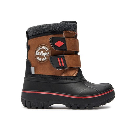 Śniegowce Lee Cooper LCJ-24-44-2864K Brązowy ze sklepu eobuwie.pl w kategorii Buty zimowe dziecięce - zdjęcie 182083945