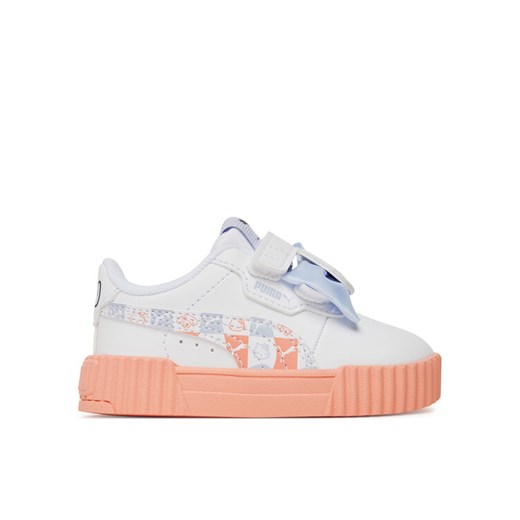 Sneakersy Puma Carina 3.0 HK&FR V Inf 401421 01 Biały ze sklepu eobuwie.pl w kategorii Buty sportowe dziecięce - zdjęcie 182084107