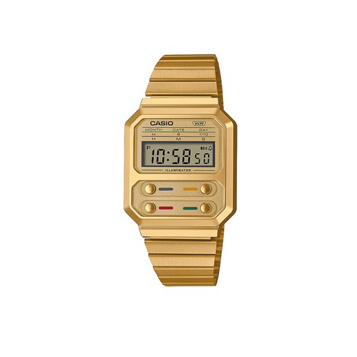 Zegarek Casio Vintage A100WEG-9AEF Złoty ze sklepu eobuwie.pl w kategorii Zegarki - zdjęcie 182084199