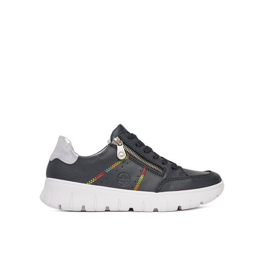 Sneakersy Rieker N1313-14 Granatowy ze sklepu eobuwie.pl w kategorii Buty sportowe damskie - zdjęcie 182084207