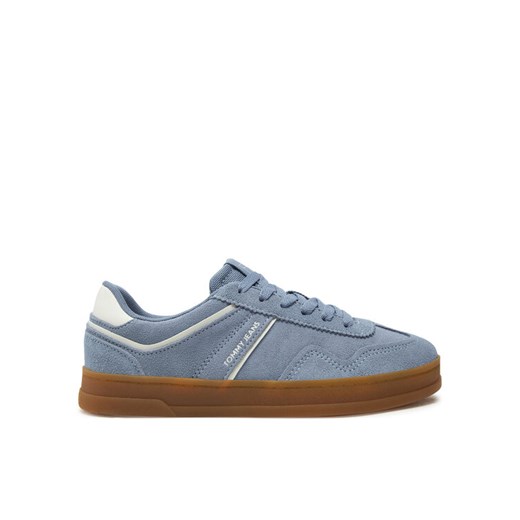 Sneakersy Tommy Jeans The Greenwich Suede EN0EN02696 Szary ze sklepu eobuwie.pl w kategorii Buty sportowe damskie - zdjęcie 182084369
