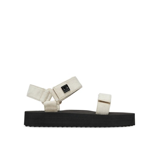 Sandały Armani Exchange XDP064 XV928 01819 Szary ze sklepu eobuwie.pl w kategorii Sandały damskie - zdjęcie 182084499