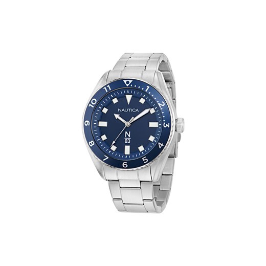 Zegarek Nautica Finn World NAPFWF407 Srebrny ze sklepu eobuwie.pl w kategorii Zegarki - zdjęcie 182084528