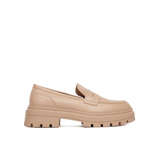Loafersy DeeZee 58682-8 Beżowy ze sklepu eobuwie.pl w kategorii Półbuty damskie - zdjęcie 182084866