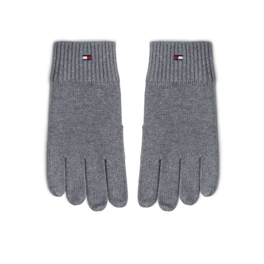 Rękawiczki Męskie Tommy Hilfiger Essentials AM0AM12845 Szary ze sklepu eobuwie.pl w kategorii Rękawiczki męskie - zdjęcie 182084887